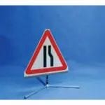 Quazar TriFlex Road Narrows Reversible Road Sign - 750mm-0