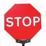 Quazar STOP/GO Fold up Sign-5912