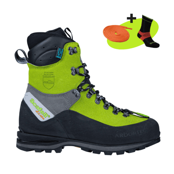 Arbortec Scafell Lite Lime Chainsaw Boots