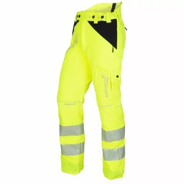 Arbortec Breatheflex Hi-Vis Yellow Chainsaw Trousers - Type C - Class 1