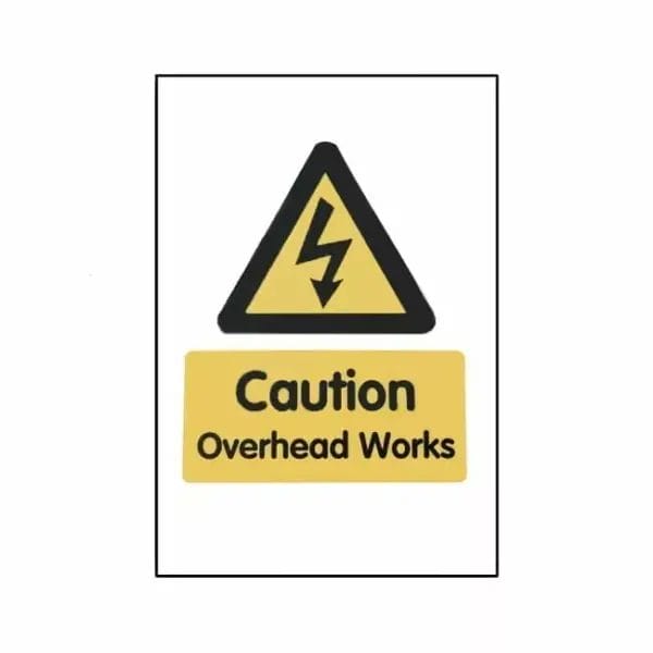 Correx 'Caution Overhead Works' Safety Sign