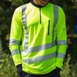 Treehog Polo Long Sleeve Shirt - Hi-Vis Yellow-12505