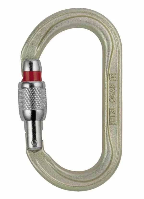 Petzl OXAN Steel Oval Screw Lock Karabiner