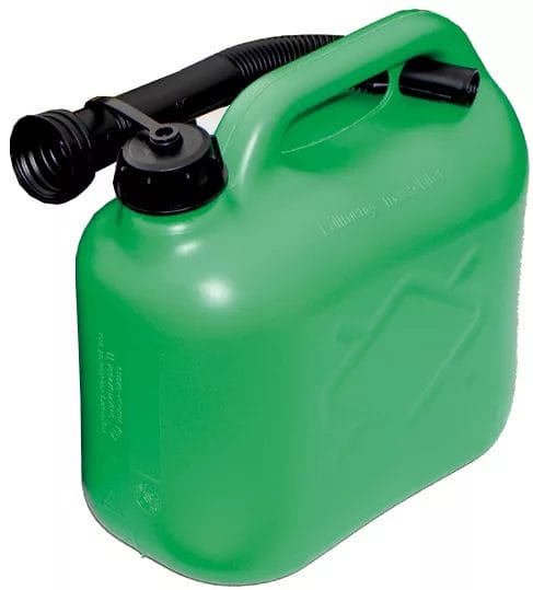 Green Fuel Can With Spout - 5L-0