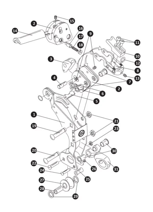 ART SpiderJack 3 Spare Parts