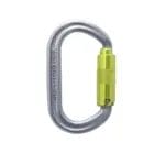 ISC Oval Karabiner Lemon/Titanium (3 Pack)-18443