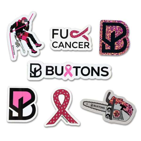 Buxtons Breast Cancer Sticker Pack - Limited Edition